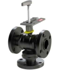 Picture of Honeywell —  VBF3-50-40, 3-Wege-Flansch-Regelkugelhahn PN 25, DN 50, Kvs 40, Art.Nr. : VBF3-50-40