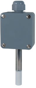 Picture of Sensortec - Aussenfeuchte- / Temperaturfühler, absolute Feuchte 0...20 g/m3/, -30...70°C Ausgang:  2 x 0…10VDC, Art.Nr. : AAHT-070 U silbergrau RAL 7001
