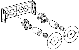Picture of Geberit GIS Traverse für Wandarmatur AP 153mm, Art.Nr. :461.740.00.1