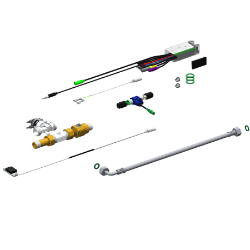 Picture of KWC AQUA121 Elektronische Armaturenkomponent mit Rückflussverhinderer:nein, Berechnungsdurchfluss Trinkwasser:0.2 l/s, Voreinstellung Hygienespülung:24 Stunden nach der letzten Betätigung, Art.Nr. : 2000101449