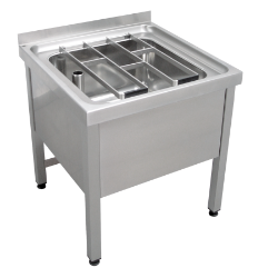 Picture of KWC SIRIUS F832V-F Standausguss,Klapprost Spritzschutzhöhe:50 mm, Beckenposition:mittig, Beckendesign:runde Ecken, Art.Nr. : 2000057046