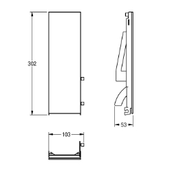 Bild von KWC EXOS. ZEXOS616EW Glasfront Seifenspender , Art.Nr. : 2030034710