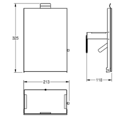 Bild von KWC EXOS. ZEXOS611W Front ESG-Glas weiß , Art.Nr. : 2030034707
