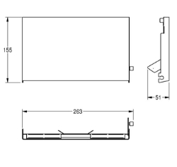Picture of KWC EXOS. ZEXOS676E Edelstahlfront WC-Rollenhalter , Art.Nr. : 2030034657