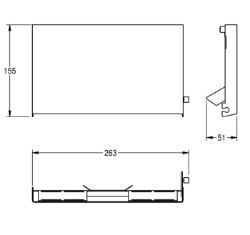 Picture of KWC EXOS. ZEXOS676 Edelstahlfront WC-Rollenhalter , Art.Nr. : 2030034655