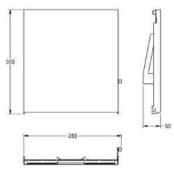Picture of KWC EXOS. ZEXOS600E Edelstahlfront für EXOS600E , Art.Nr. : 2030034647
