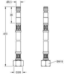 Picture of KWC ASEV1001 Schlauch , Art.Nr. : 2030041501
