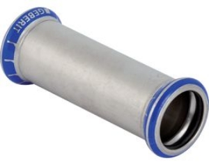 Picture of Geberit - Schiebemuffen GEBERIT MAPRESS Wasser Edelstahl Rostfrei 1.4401 Pressindikator, d mm: 18.0, E cm: 2.5, L cm: 8.0, Z cm: 3, Art.Nr. : 32103