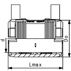 Picture of +GF+ ELGEF Plus Elektroschweiss Muffe PE100 d20-63mm / SDR11, d mm: 32, Art.Nr.: 753911608