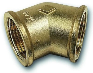 Picture of +GF+ Serie 8000 Gewindefittings Winkel 45° Siliziumbronze, Rp ″: 3/4, Art.Nr.: 768120005