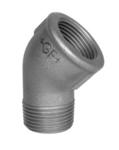 Picture of +GF+ 120 Winkel 45°, ISO/EN A1/45° verzinkt 100 bar, Dimension ″: 1", Art.Nr.: 771121206