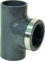 Picture of +GF+ T 90° PVC-U metrisch Rp, Grösse: 50‑11/2", Art.Nr.: 721200210