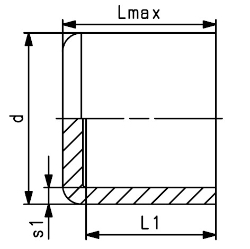 Picture of +GF+ ELGEF Plus Endkappe PE100 d20-630mm / SDR11 / Langschenklige Version, d mm: 315, Art.Nr.: 753960923