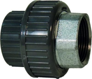 Picture of +GF+ Übergangsverschraubung PVC-U metrisch/Temperguss galvanisiert Rp, Grösse: 50‑11/2", Art.Nr.: 721530310