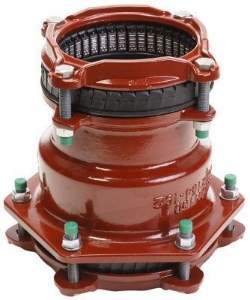Picture of +GF+ MULTI/JOINT® 3107 Plus Reduzierkupplung, längskraftschlüssig, Uni/Fikser, DN: 125 ‑ 150, Art.Nr.: 709405238