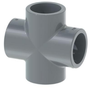 Picture of +GF+ Kreuz PVC-U metrisch, Grösse: 50, Art.Nr.: 721300110