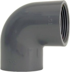 Picture of +GF+ Winkel 90° PVC-U Rp, Rp ″: 1 1/2, Art.Nr.: 721101610