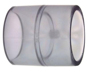 Picture of +GF+ Muffe egal PVC-U transparent metrisch, Grösse: 40, Art.Nr.: 752910109