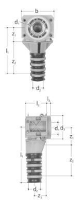 Picture of +GF+ INSTAFLEX Dose 90° Messing/Kunststoff, d mm: 20, Art.Nr.: 760857188