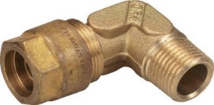 Bild von +GF+ INSTAFLEX Übergangswinkel 90° Messing Mit Aussengewinde, d mm: 20, Art.Nr.: 760857051