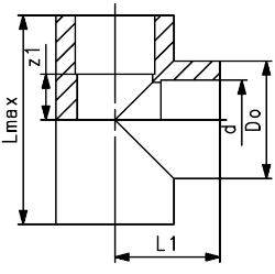 Picture of +GF+ ecoFIT T 90° egal PE80 d20-110mm, Grösse: 20, Art.Nr.: 733200106