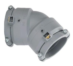 Picture of +GF+ INSTAFLEX Elektroschweiss Winkel 45° PB Mit Muffe-Stutzen, d mm: 16, Art.Nr.: 761069227