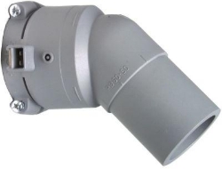 Picture of +GF+ INSTAFLEX Elektroschweiss Winkel 45° PB Mit Muffe-Stutzen, d mm: 16, Art.Nr.: 761069447