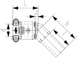 Picture of +GF+ INSTAFLEX Elektroschweiss Winkel 45° PB Mit Muffe-Stutzen, d mm: 16, Art.Nr.: 761069447