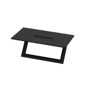 Picture of Bodenschatz - SIGNA WC-Papierhalter geschlossen mit Ablage schwarz matt, Art.Nr. : BA59SM255