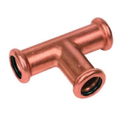 Picture of +GF+ PRESS-FIT Wasser T reduziert Kupfer, d mm: 28 ‑ 35 ‑ 28, Art.Nr.: 767613053
