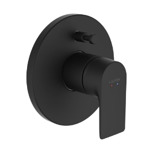 Bild von LAUFEN - CITYPLUS - Fertigmontage-Set für Unterputz-Bademischer, zu Simibox Standard & Simibox Light, mit integrierter Sicherheitseinrichtung Typ LB, PVD Titanschwarz matt, Art.Nr. :HF505389428000