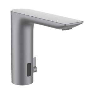 Bild von LAUFEN - CITYTRONIC - Elektronisches Standventil für Waschtisch Mit IR-Sensoren, Ausladung 135 mm Festauslauf, PVD inox look, Art.Nr. :HF707005423000