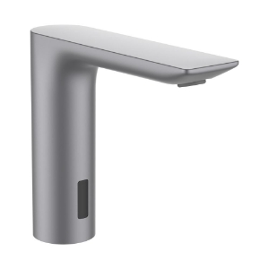 Bild von LAUFEN - CITYTRONIC - Elektronisches Standventil, für Waschtisch für Kaltoder, Mit IR-Sensoren, Ausladung 135 mm, Festauslauf, PVD inox look, Art.Nr. :HF707006423000