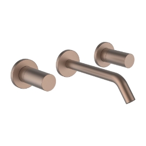 Bild von LAUFEN - KARTELL LAUFEN - 2-Griff Unterputz-Waschtischmischer, Ausladung 175 mm, Festauslauf, PVD Rosegold gebürstet, Art.Nr. :H3123361681201