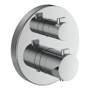 Bild von LAUFEN - MEDA - Fertigmontage-Set für thermostatischen 2-Griff Unterputz-Bademischer, zu Simibox Standard & Simibox Light, mit integrierter Sicherheitseinrichtung Typ LB, Chrom, Art.Nr. :HF506687100000