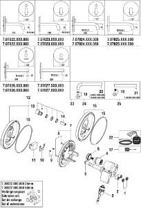 Picture of LAUFEN - SANITARY ACCESSORIES - Verlängerungsset mit Schrauben, Art.Nr. :HF730022000000