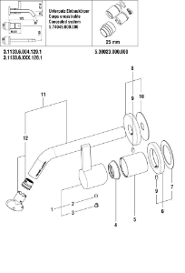 Picture of LAUFEN - HEBEL 25MM UMGEKEHRT ZU UP-WTM CHRO, Art.Nr. :H3903300040621