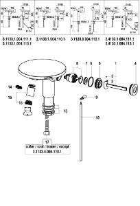 Picture of LAUFEN - HEBEL JOYSTICK KOMPLETT CHRO, Art.Nr. :H3903300040641