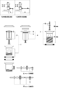 Picture of LAUFEN - KELCH+SCHAUMDICHTUNG+VENTILSTOPFEN F423, Art.Nr. :WI107363423000