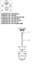 Picture of LAUFEN - VENTILSTOPFEN CLIC ABLAUFVENTIL CHRO, Art.Nr. :WI519010100000