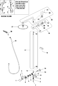 Picture of LAUFEN - WANDMONTAGESATZ SHOWERSTATION CHRO, Art.Nr. :WI529041100000