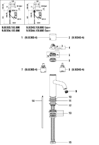 Picture of LAUFEN - HAUBEFÜHRUNG TWIN FÜR K35 KOMPLETT F428, Art.Nr. :WI529055428000