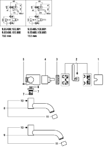 Picture of LAUFEN - WANDAUSLAUF 175MM ZU TWIN CHRO, Art.Nr. :WI534075100000