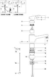Picture of LAUFEN - AUSLAUF 145MM WTM SCHWENK CITYPRO CHRO, Art.Nr. :WI534121100000