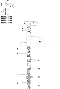 Picture of LAUFEN - AUSLAUF A225MM ZU KÜCHEN TWINPLUS CHRO, Art.Nr. :WI534132100000