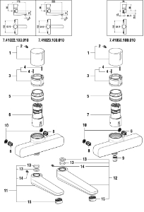 Picture of LAUFEN - AUSLAUF WANDMISCHER EASYTOUCH A225 CHRO, Art.Nr. :WI534153100000