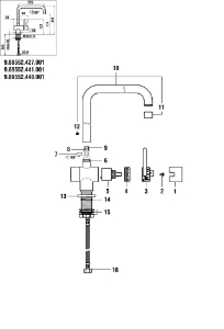 Picture of LAUFEN - AUSLAUF 225MM ZU KÜCHE TWIN F448, Art.Nr. :WI535060448000