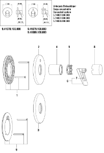 Picture of LAUFEN - DEKORRING d48 SIMIBOX CLASS3 CHR, Art.Nr. :WI562078100