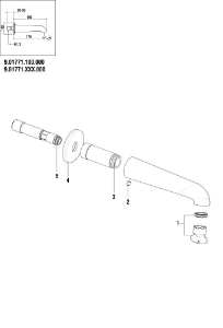 Picture of LAUFEN - ROSETTE WANDAUSLAUF d55 F423, Art.Nr. :WI567024423000