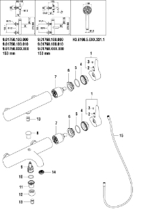 Picture of LAUFEN - UMSTELLKNOPF BADMISCHER CHRO, Art.Nr. :WI569031100